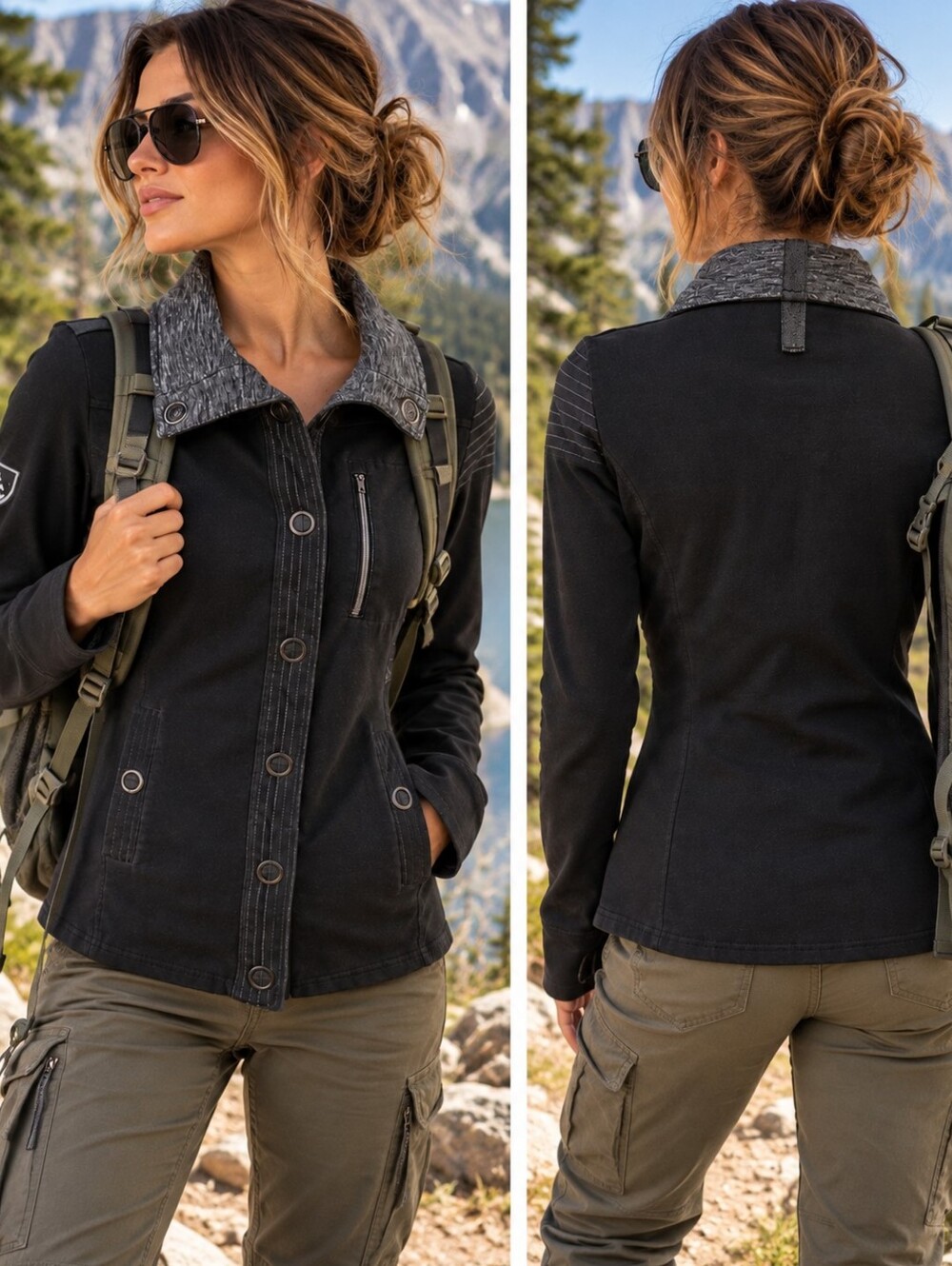 KÜHL Women’s Jacket XS Black Moto Utility Gorpcore Outdoor Streetwear Fall